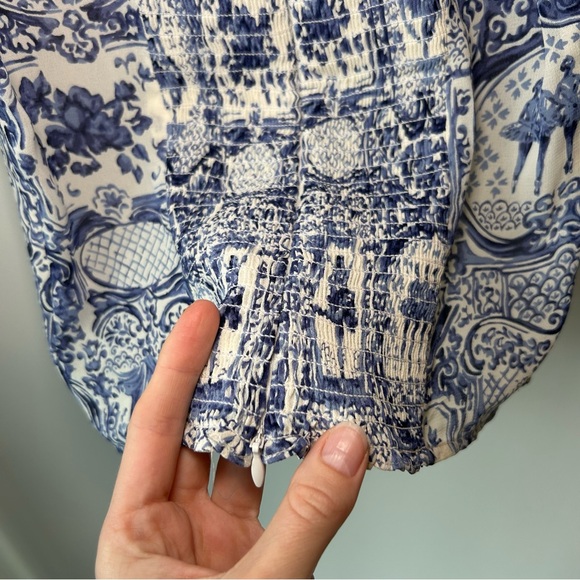 Reformation Delevan Top En Pointe Print Size 8 - Picture 10 of 11